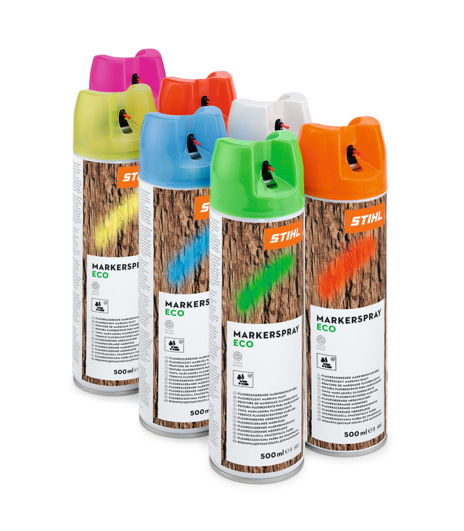 STIHL ECO markeringsspray – orange, 500 ml – producentens produktfoto