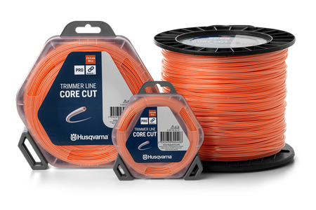 Husqvarna CoreCut trimmersnøre – 2,4 mm × 15 m – serien vist; leveringen er 2,4 mm × 15 m