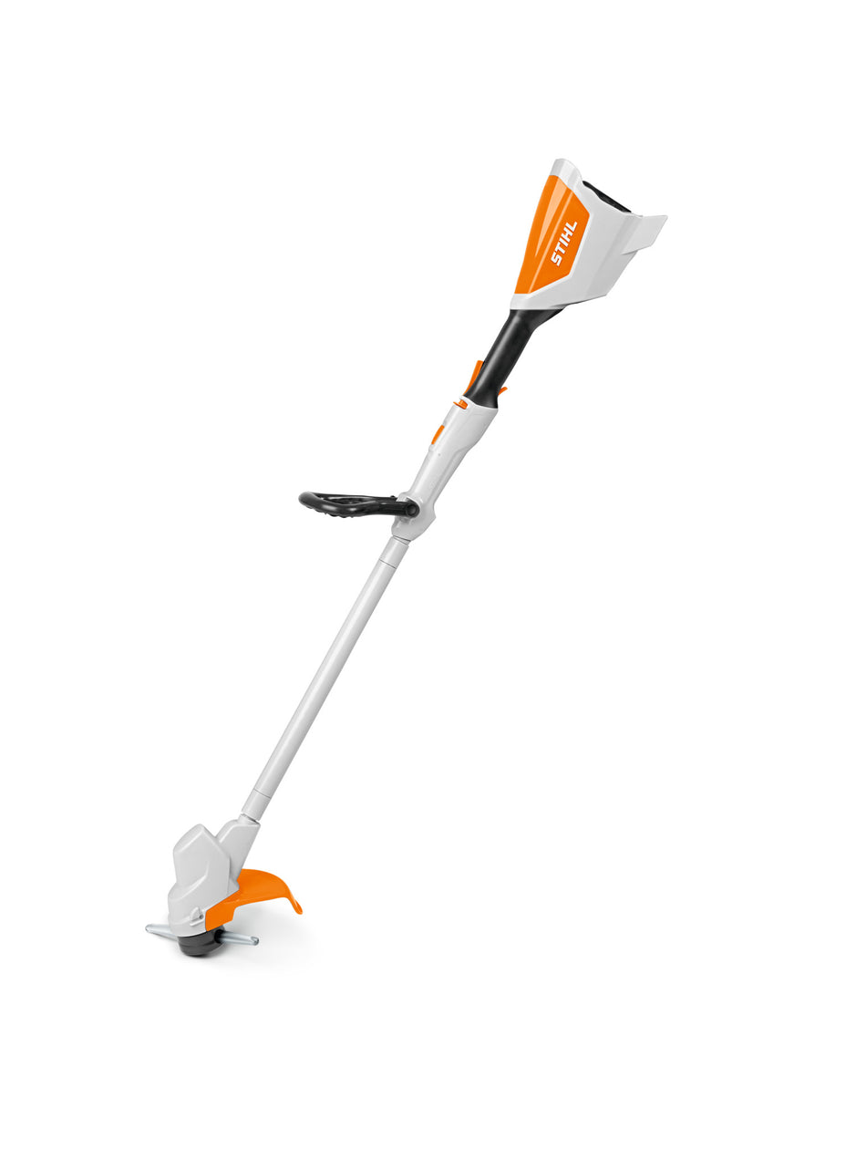 STIHL batteridrevet legetøjstrimmer med batteri – producentens produktfoto