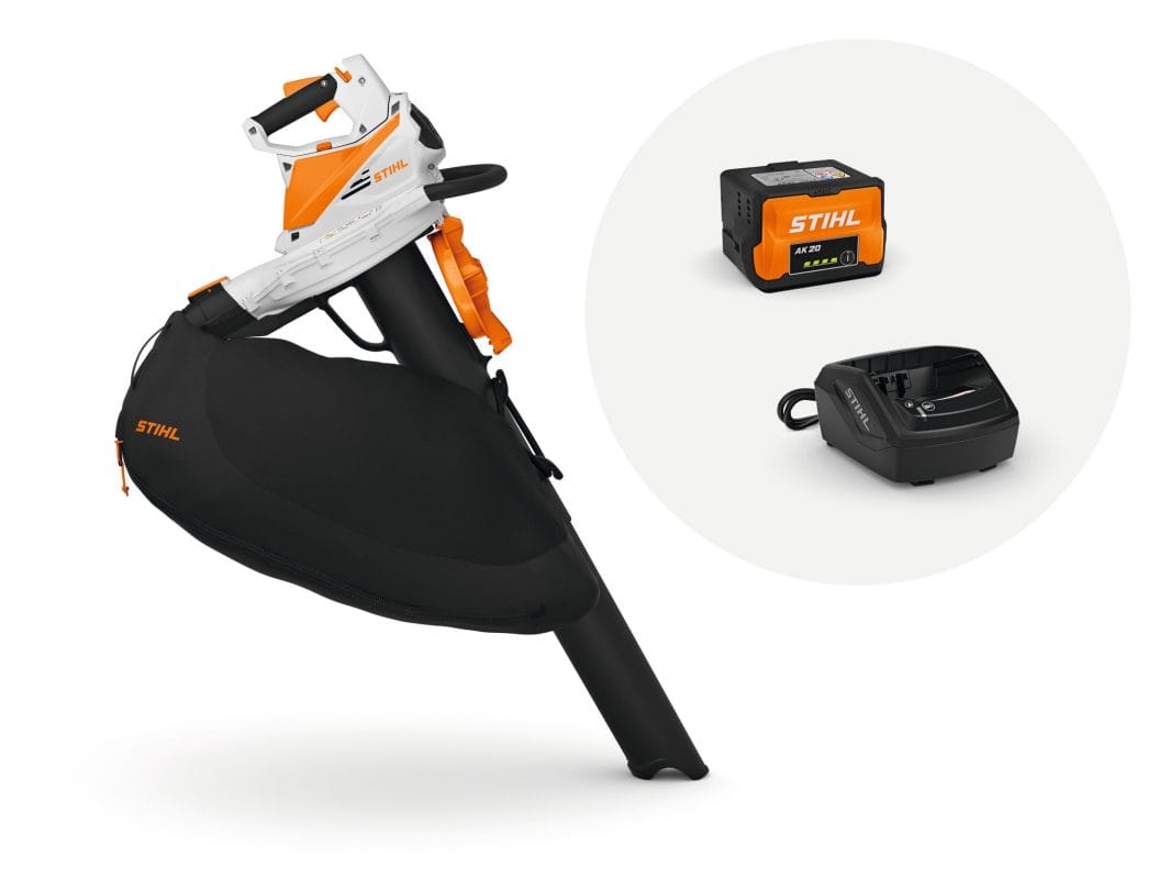STIHL SHA 56 løvblæser og løvsuger inkl. AK 20 og AL 101